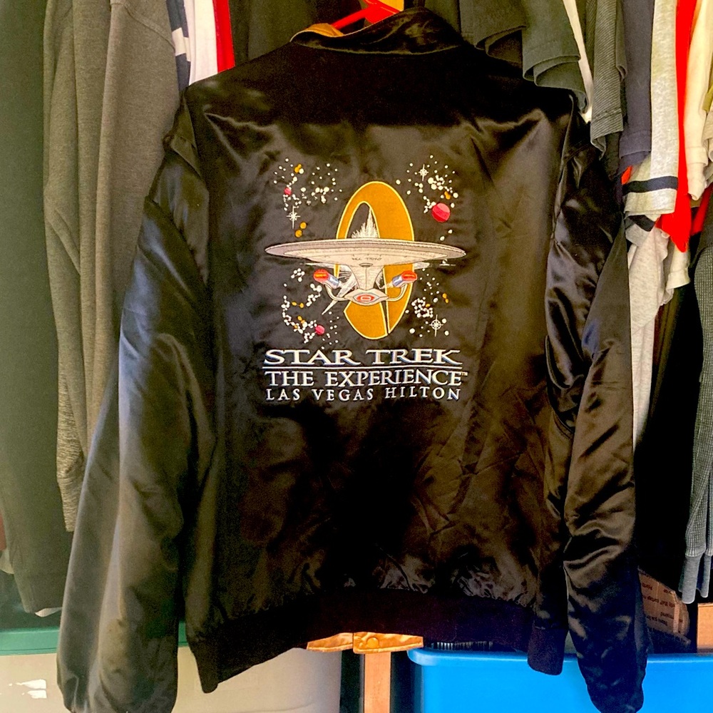 Vintage 90s Star Trek The Experience Las Vegas Reversible Jacket